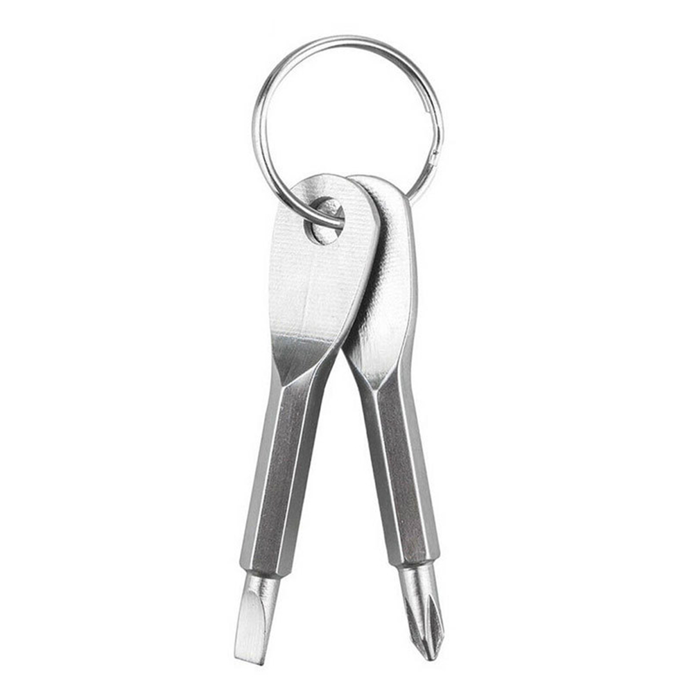 2 in 1 Stainless Steel Mini Keychain Slotted Phillips Screwdriver EDC Tool, Black, 501 Original
2 in 1 Stainless Steel Mini Keychain Slotted Phillips Screwdriver EDC Tool, Black, 501 Original