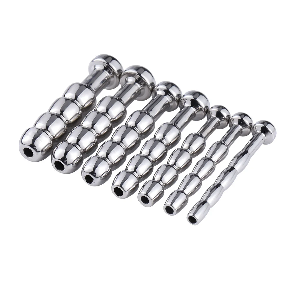 Sex Products Metal Urethral Dilation Penis Plug Men's Masturbation - Rose Toy