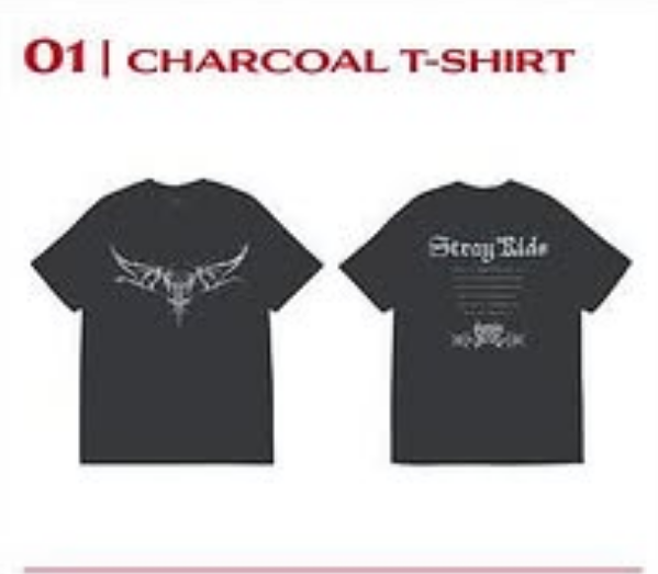 2025 Stray Kids DominATE in Europe World Tour Charcoal T-Shirt