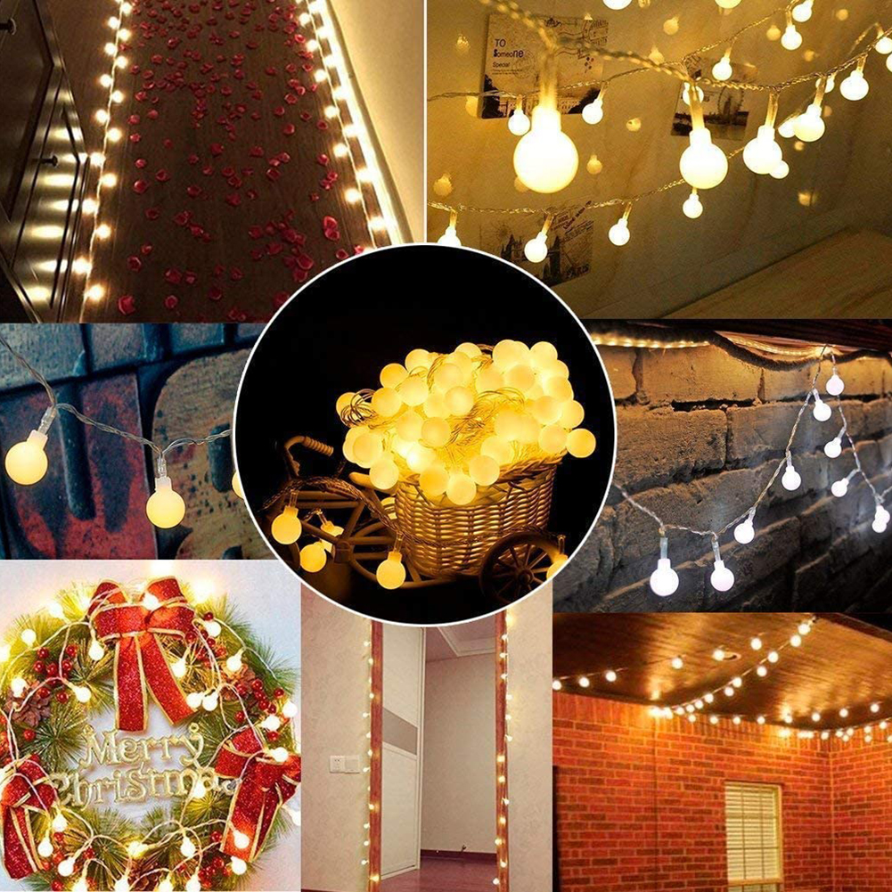 LED String Lights Fairy Bubble Ball Lamps Lighting Garland for Christmas, 501 Original
LED String Lights Fairy Bubble Ball Lamps Lighting Garland for Christmas, 501 Original