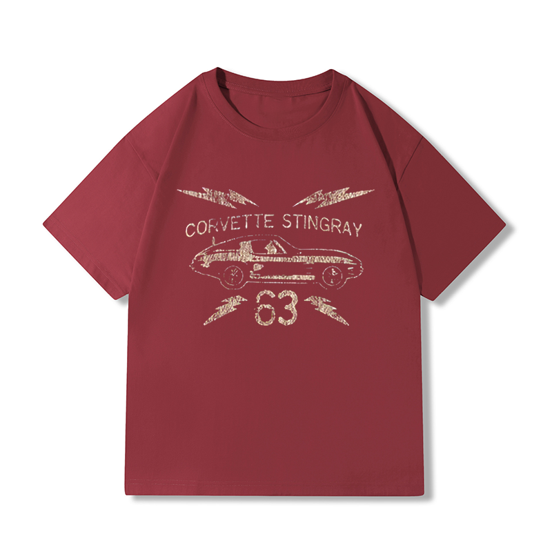 Corvette 1963 Chevrolet Stingray Printed Men's Oversized T-shirt - Devcarry