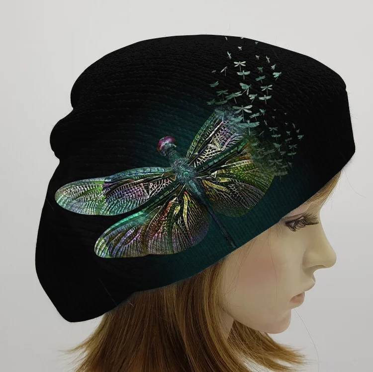 Dragonfly casual warm hat