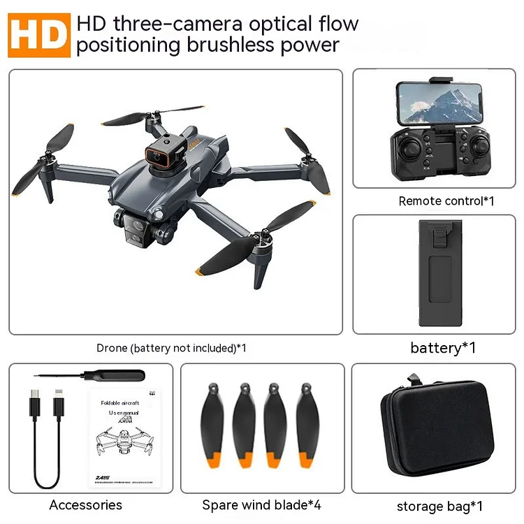 P25 Remote-Controlled Unmanned Vehicle Hd Aerial Photography Optical Flow Toy Remote Control