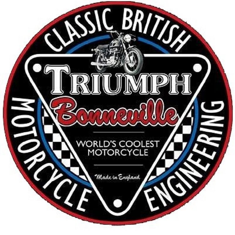Triumph - Round Shape Tin Signs/Wooden Signs - 30*30CM