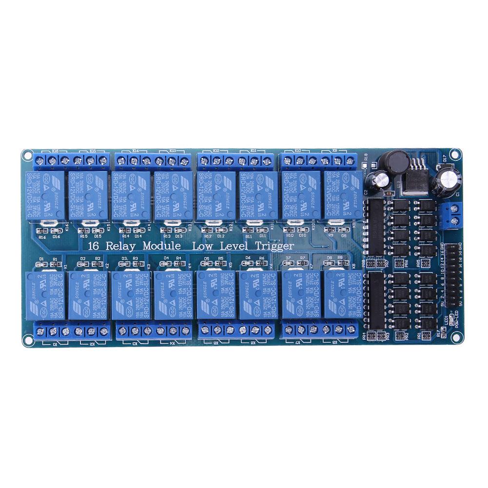 New 16-Channel 5V12V Relay Module Board For Arduino PIC AVR MCU DSP ARM PLC, 501 Original
New 16-Channel 5V12V Relay Module Board For Arduino PIC AVR MCU DSP ARM PLC, 501 Original