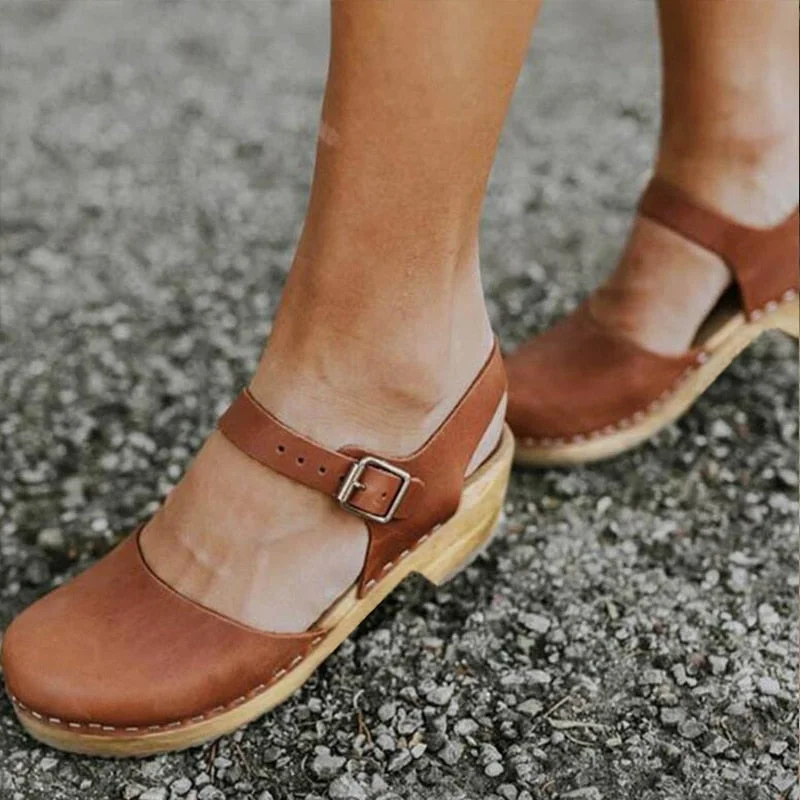 New Summer Fashion Platform Sandals Women Wedge Shoes Buckle Strap Ladies Leather Boots Casual Increase Height Sandal Plus Size