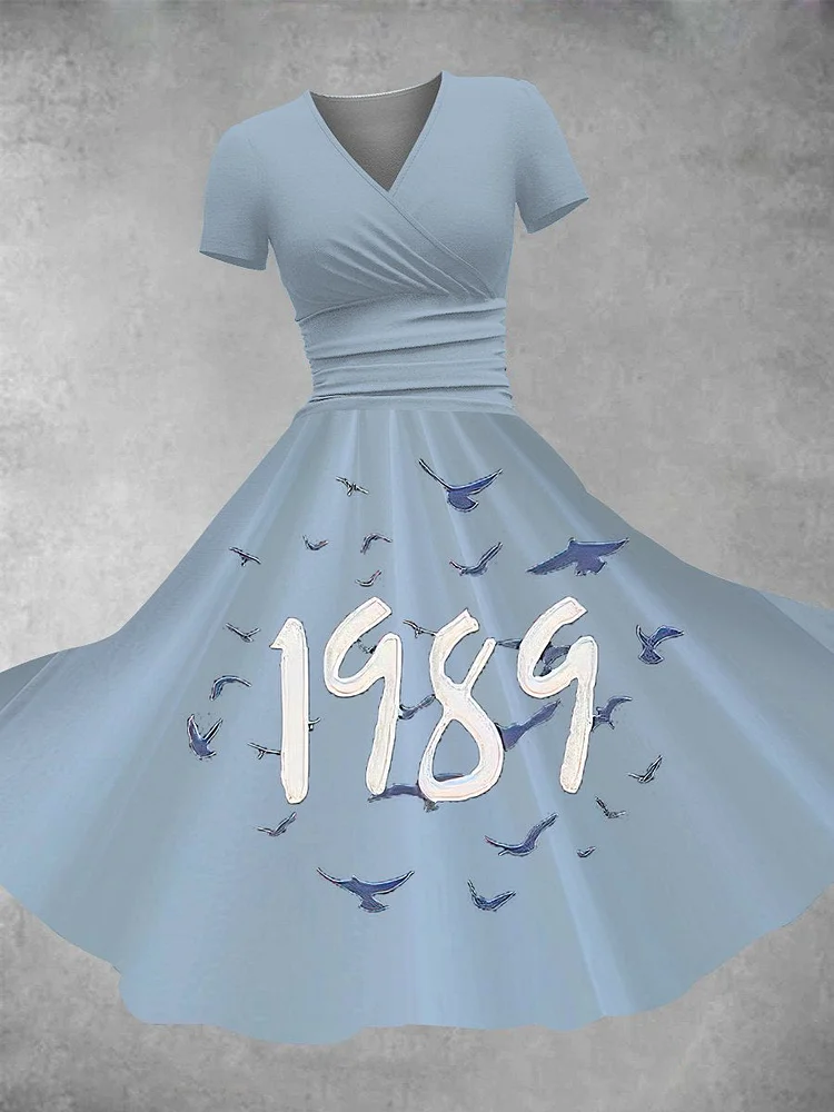 Women's 1989 Music Print Maxi Dress