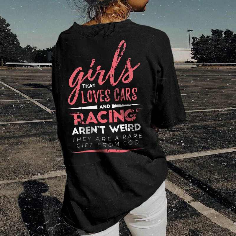 Girls that Like Cars and Racing aren't Weird T-shirts - Devcarry