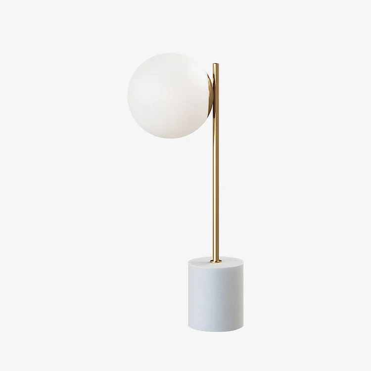 Sphere & Stem Glass Marble Table Lamp