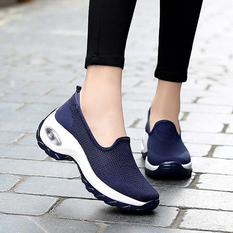 Ladies Arch support Slip On - Lightweight Breathable Walking Shoes