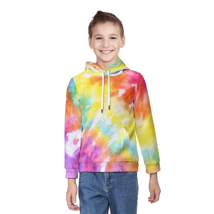 Personalized Unisex Kids Full Print Pullover Hoodies Sweatshirts