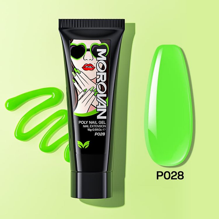 Lawn Green Poly Nail Gel