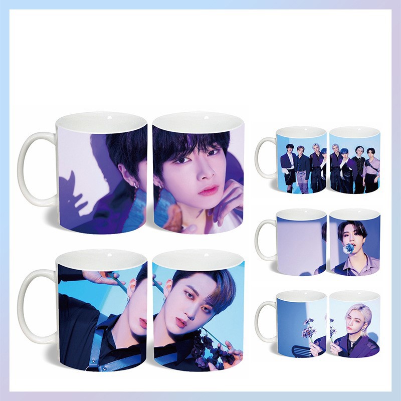 Stray Kids Coffee Mugs Heat Sensitive Color Changing Cup,12 oz