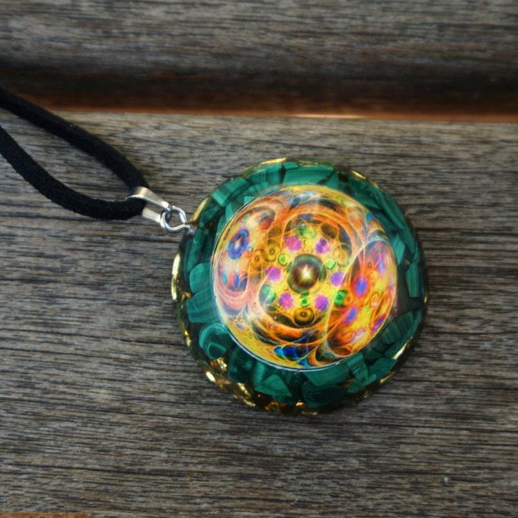 YOY-Malachite EMF Protector Orgone Pendant