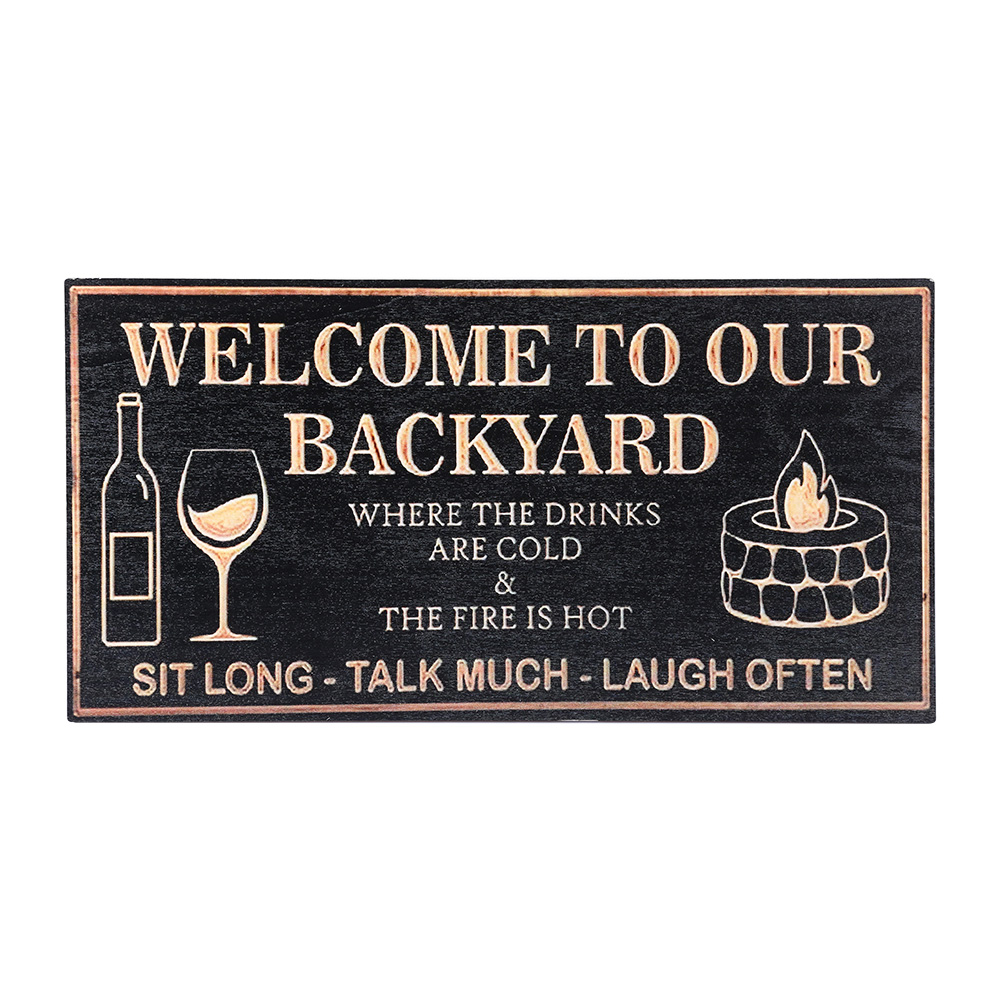 Welcome To Our Backyard Wooden Plaque Wall Door Hanging Sign Decoration, 501 Original
Welcome To Our Backyard Wooden Plaque Wall Door Hanging Sign Decoration, 501 Original