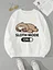 Women Fleece Cartoon Avocado Love 90s Trend Cute Clothing Fashion Pullovers Print Long Sleeve Clothes Female Graphic Sweatshirts