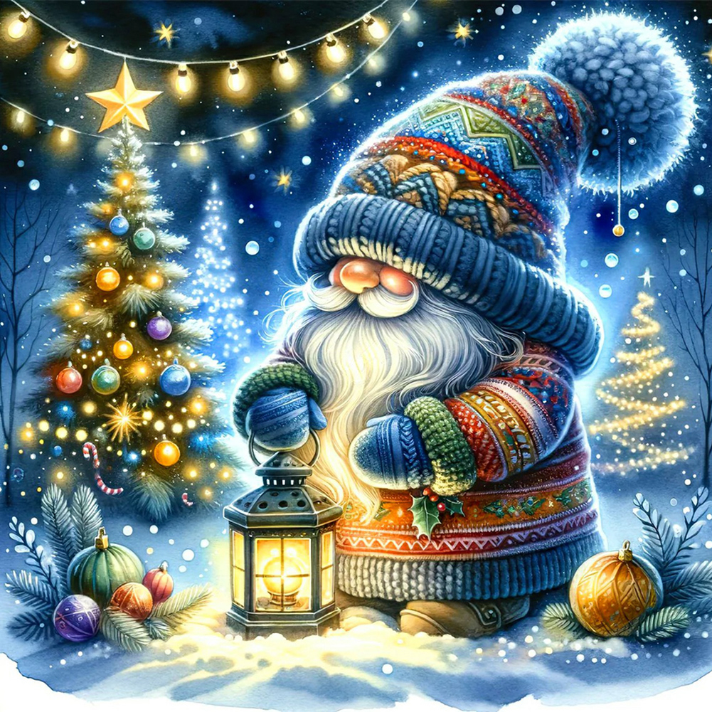 Cute Christmas Diamond Painting | Cartoon Santa Claus | Full Round/Full  Square Drill | Seasonal Christmas Decoration