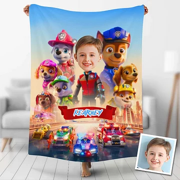 Paw patrol personalized online blanket