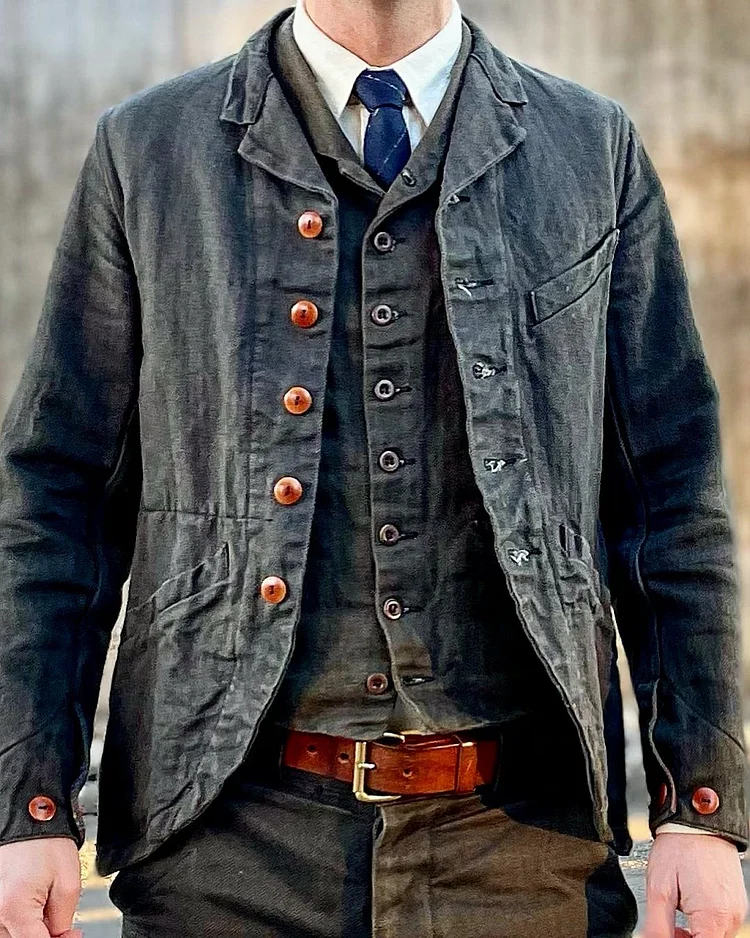 Men's Vintage Western Shirt Coat