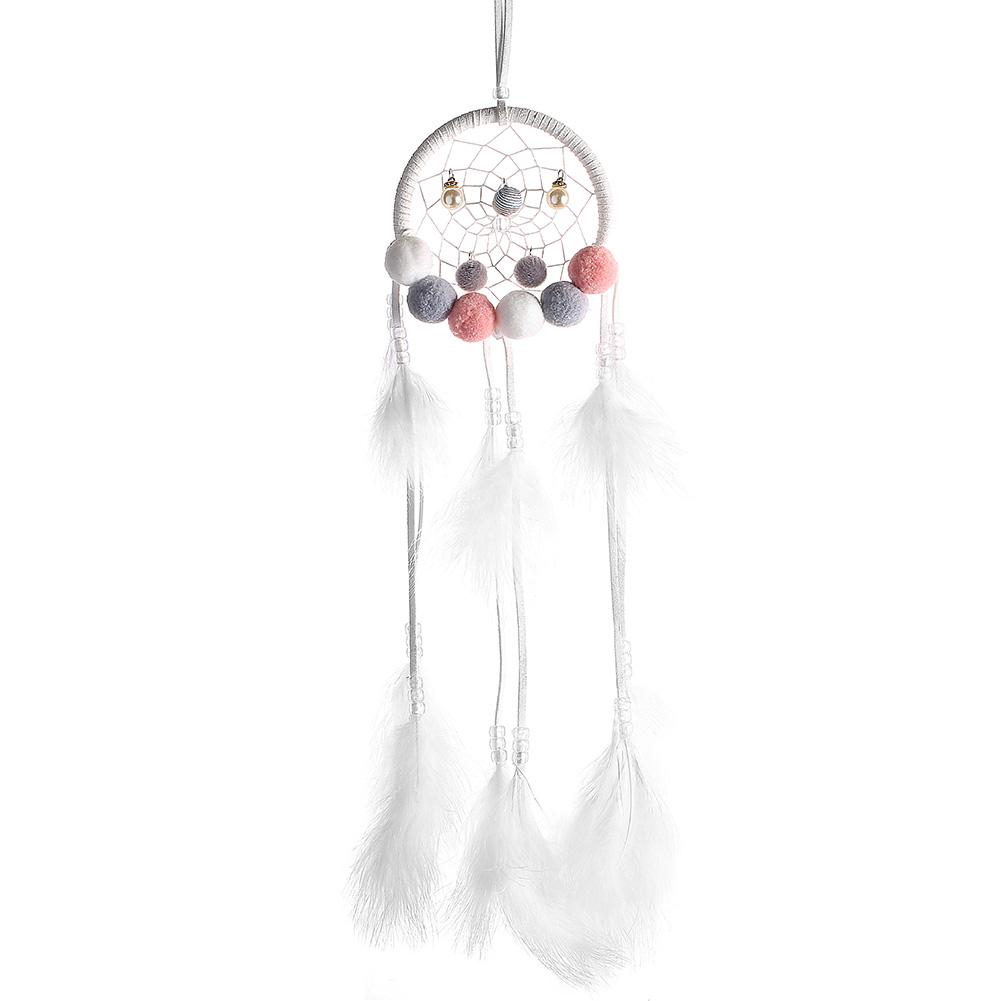 Plush Balls Feather Dream Catcher Pendant Romantic Wall Hanging Decor (A, 501 Original
Plush Balls Feather Dream Catcher Pendant Romantic Wall Hanging Decor (A, 501 Original