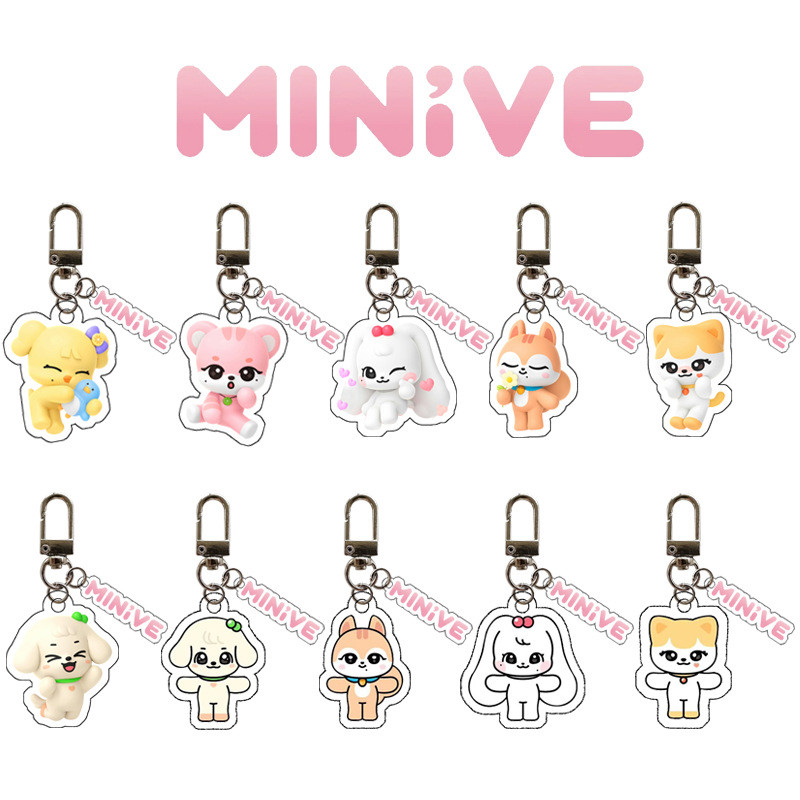 IVE CHARACTER MINive Cartoon Image Keychain