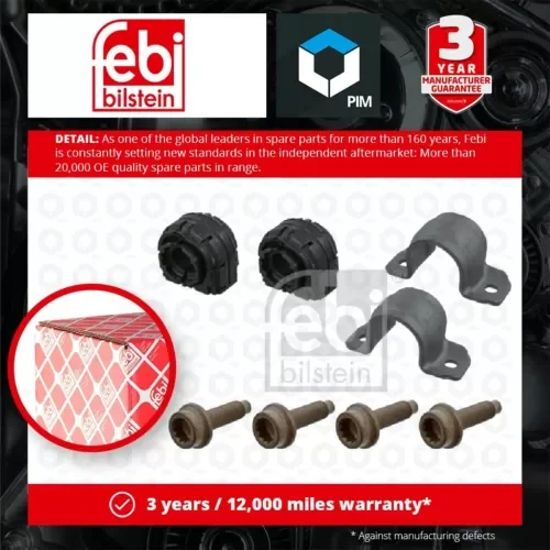 Dronehint Anti Roll Bar Bush Rear 39648 Febi Suspension 1K0511327AR 1K0511327ARS1 Quality Parts