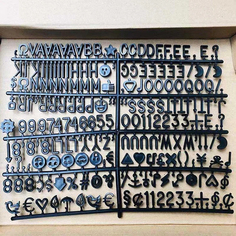 Handmade Felt Letter Message Board Components
