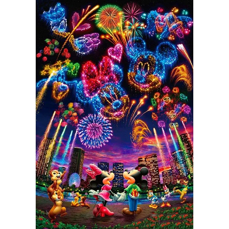 Cartoon Character Fireworks Square Full Drill Diamond Painting 40X50CM(Canvas) gbfke