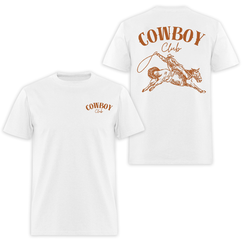 Cowboy Club Printed Men's T-shirt - Devcarry