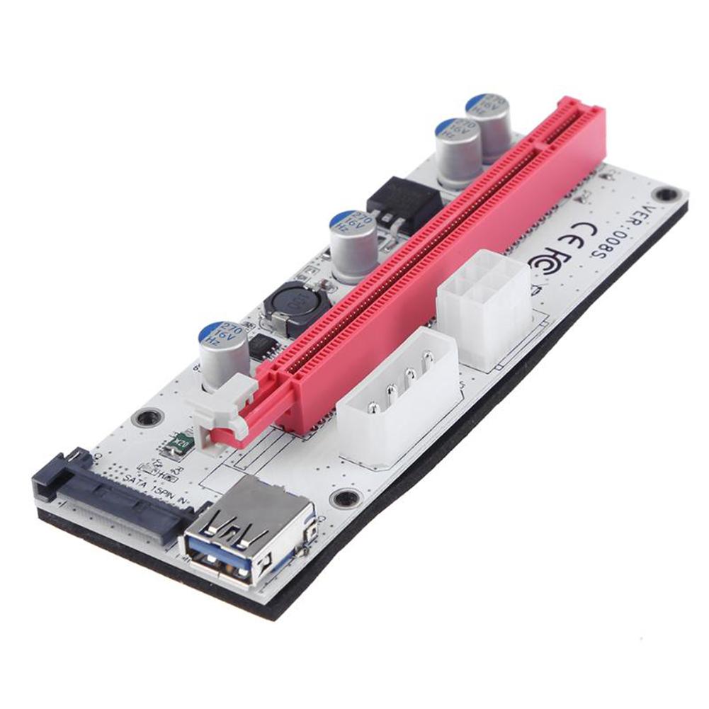 Ver008S PCI-e Riser Card PCI Express 1X to 16X Adapter USB 3.0 Data Cable, 501 Original
Ver008S PCI-e Riser Card PCI Express 1X to 16X Adapter USB 3.0 Data Cable, 501 Original