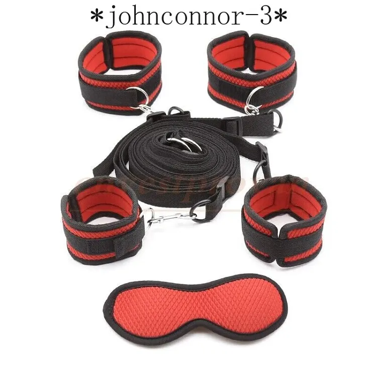 pornhint Pornhint New Blindfold Handcuff Ankle Cuffs Set bondage Restraint Kit Couple Slave Game Bondage