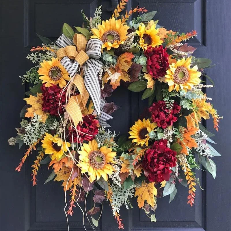🔥Limited Time Offer-Get 49% OFF🔥Sunflower Wreath-Country French Wreath