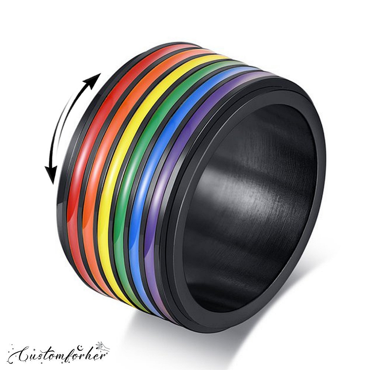 Simple Rainbow Turning Ring