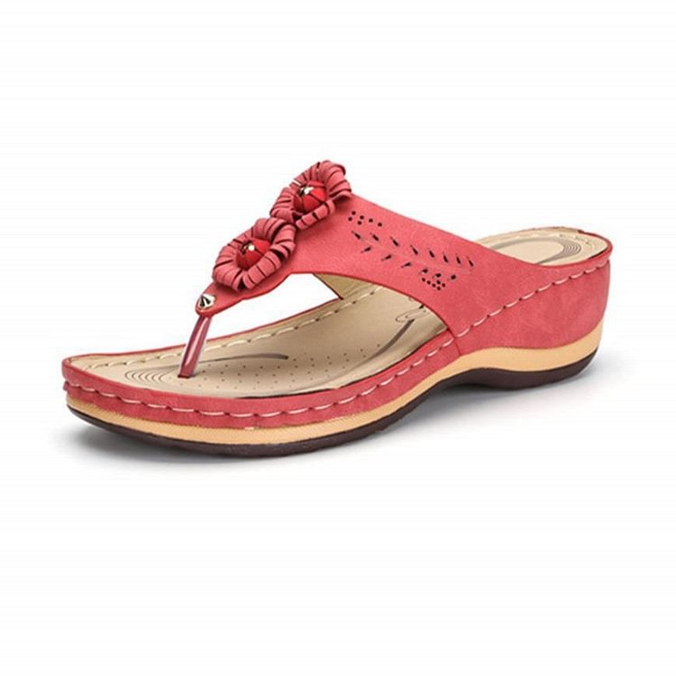 Comfy Flower Hollow Out Flip Flop Sandals