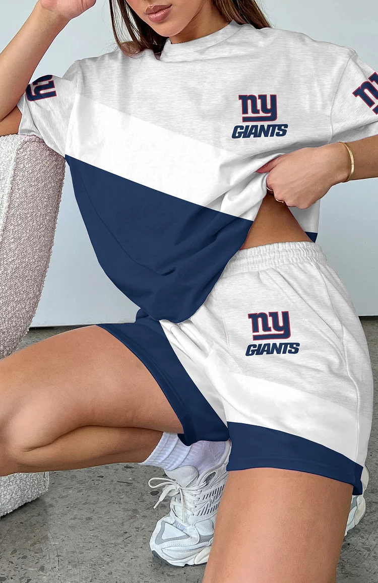 New York Giants Limited Edition Top And Shorts Two-Piece Suits