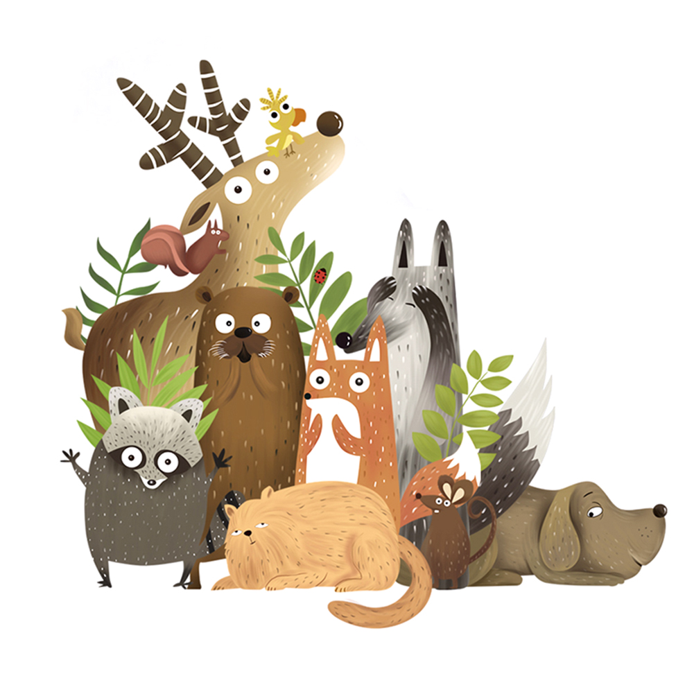 4pcs Cartoon Animal Wall Stickers Removable Mural Poster DIY Tile Art Decal, 501 Original
4pcs Cartoon Animal Wall Stickers Removable Mural Poster DIY Tile Art Decal, 501 Original