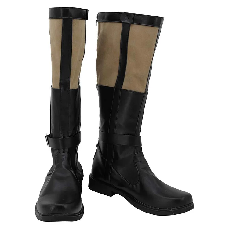 Han Solo Black Shoes Boots Cosplay Accessories Halloween Carnival Props