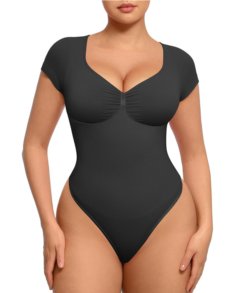 Seamless Body Shaping Bodysuit For Lifting Buttocks