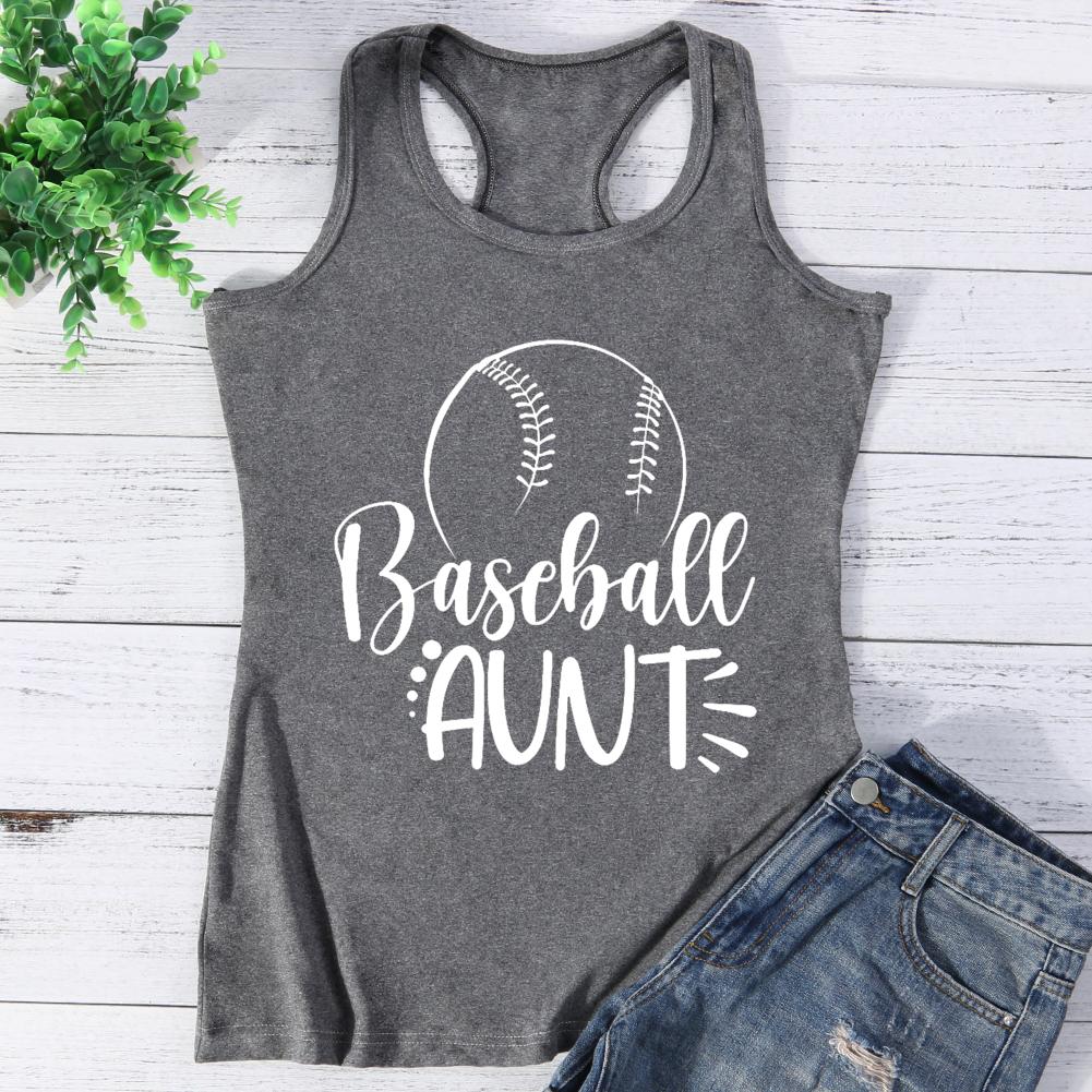 Baseball Aunt Vest Top-Guru-buzz
