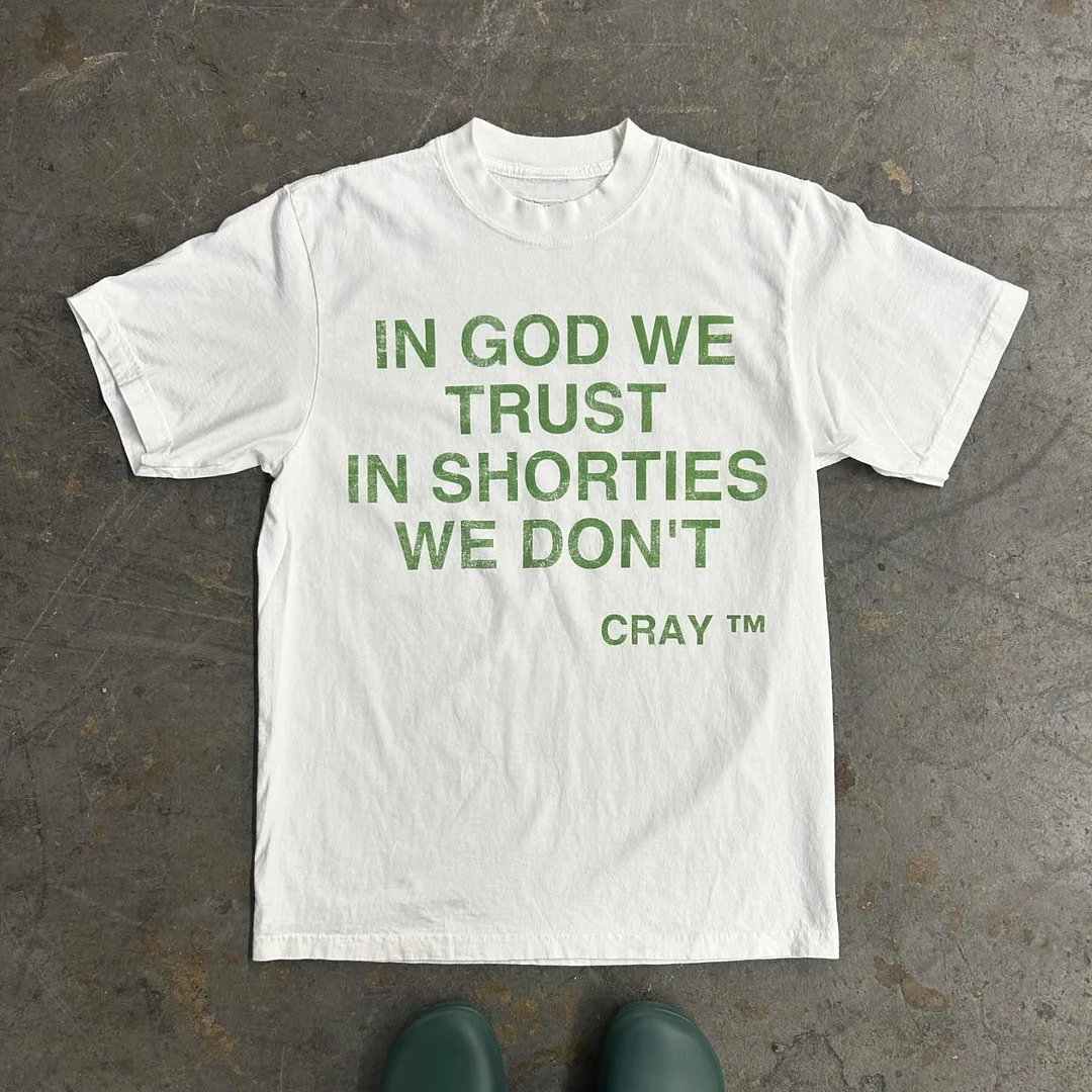 Believe in God Print T-shirt