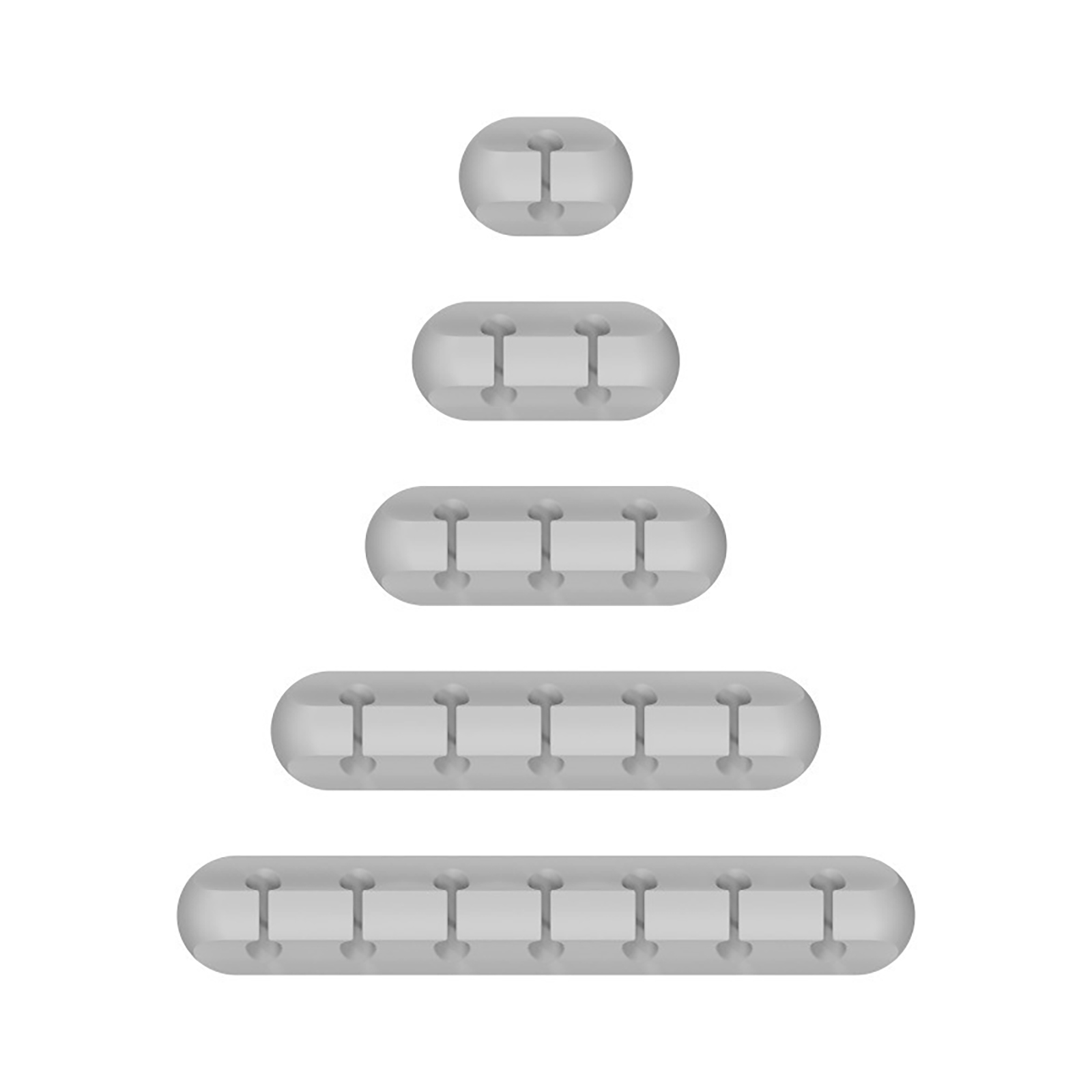 Silicone Cable Holder Clips 5 Pack, Self Adhesive Desktop Cord Organizer, Grey, 501 Original
Silicone Cable Holder Clips 5 Pack, Self Adhesive Desktop Cord Organizer, Grey, 501 Original
