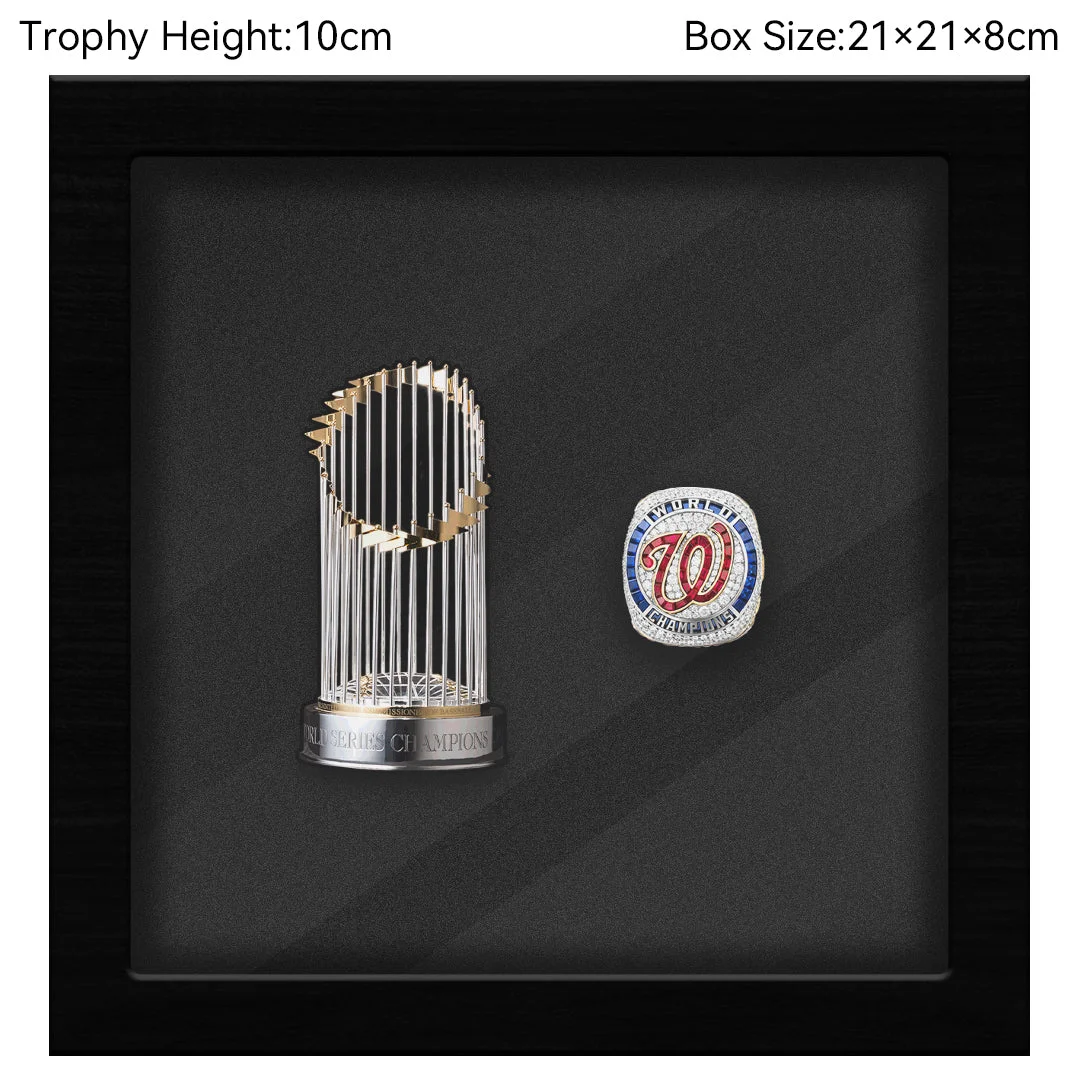 Washington Nationals MLB Trophy And Ring Box