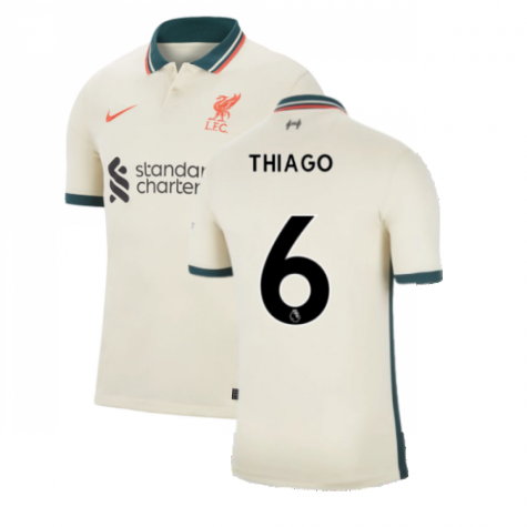 FC Liverpool Thiago Alcantara 6 Away Shirt Kit 2021-2022
