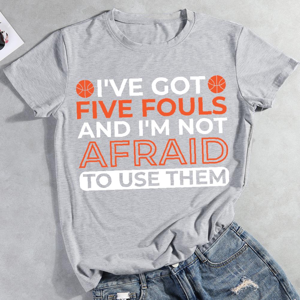i've got five goals and i'm not afraid to use them Round Neck T-shirt-0022584-Guru-buzz