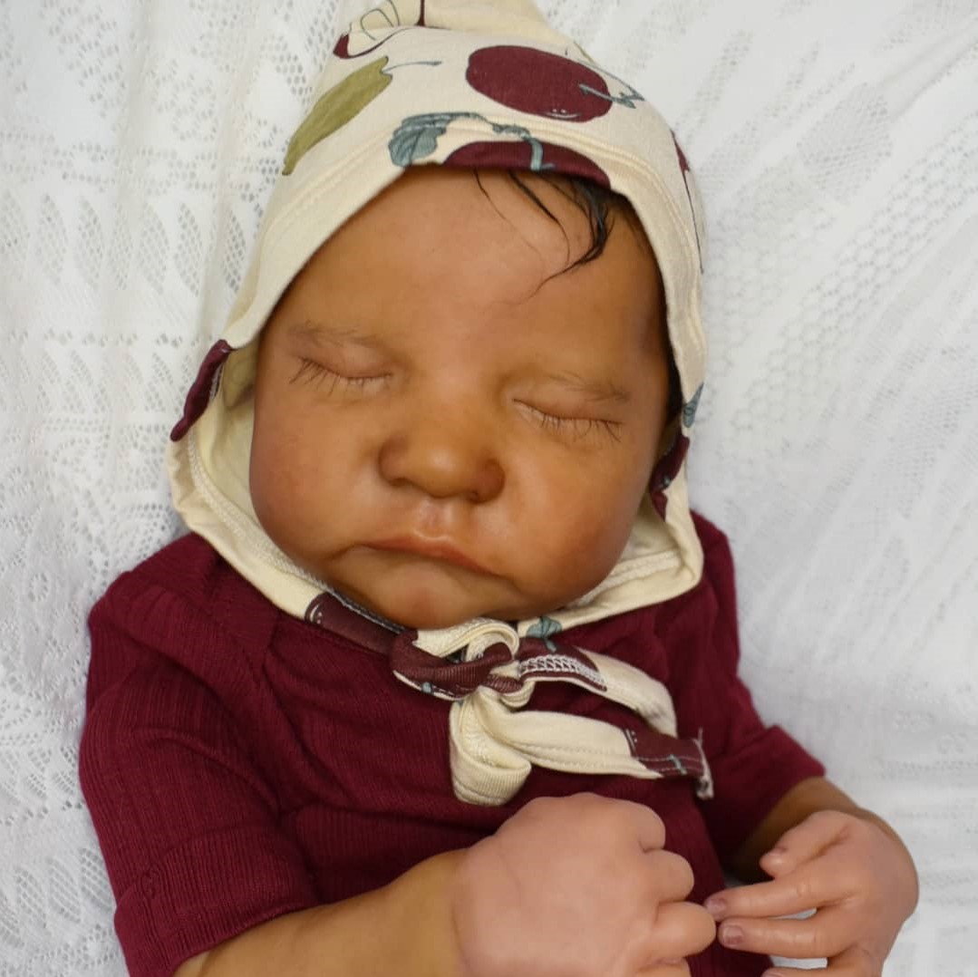 (New Black Boy) 20"African American Baby Boy, Real Looking Lifelike