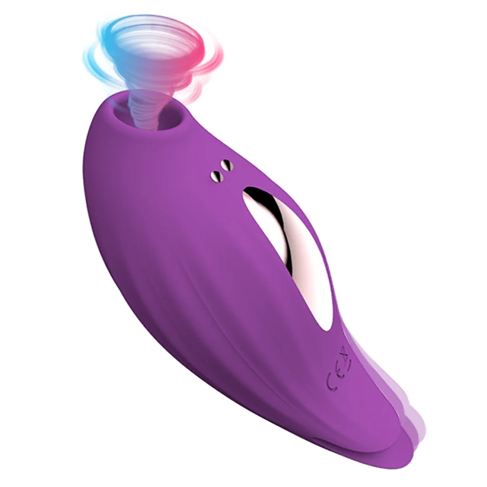 Clitoral Sucking Licking Vibrator with 10 Powerful Vibrations 5 Intensity Suctions, 2 in 1 Waterproof Clit Sucker Nipple Stimulator - Rose Toy