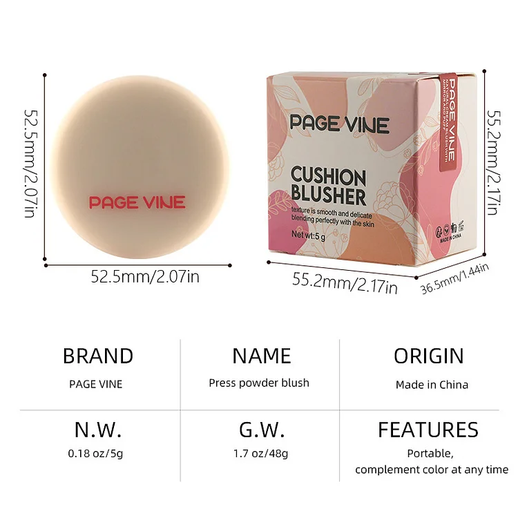 Monochrome blush paste