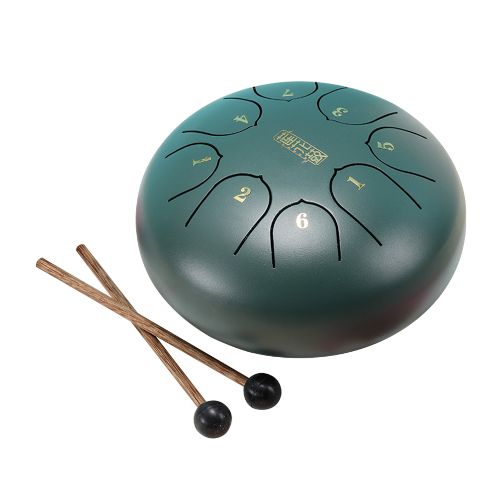 6 inch Tongue Drum 8 Tone Steel Tongue Drum with Mallets for Kids (Green), 501 Original
6 inch Tongue Drum 8 Tone Steel Tongue Drum with Mallets for Kids (Green), 501 Original