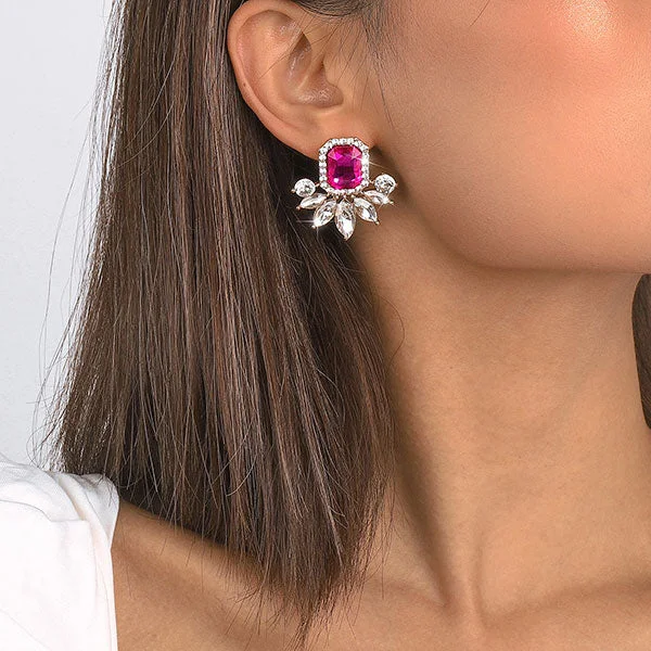 Crystal Glitter On-trend Earrings