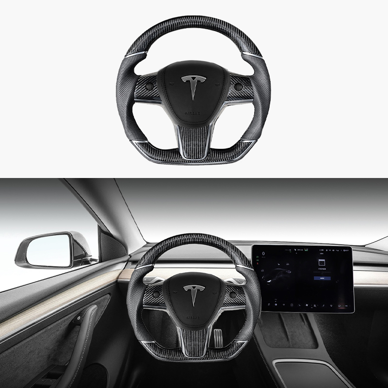 model 3 steering wheel size